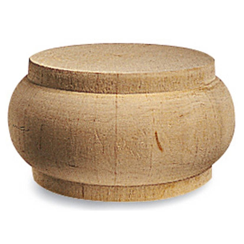 Gedotec Möbelfuß ANGELIKA aus Holz, Ø 70- 87 mm