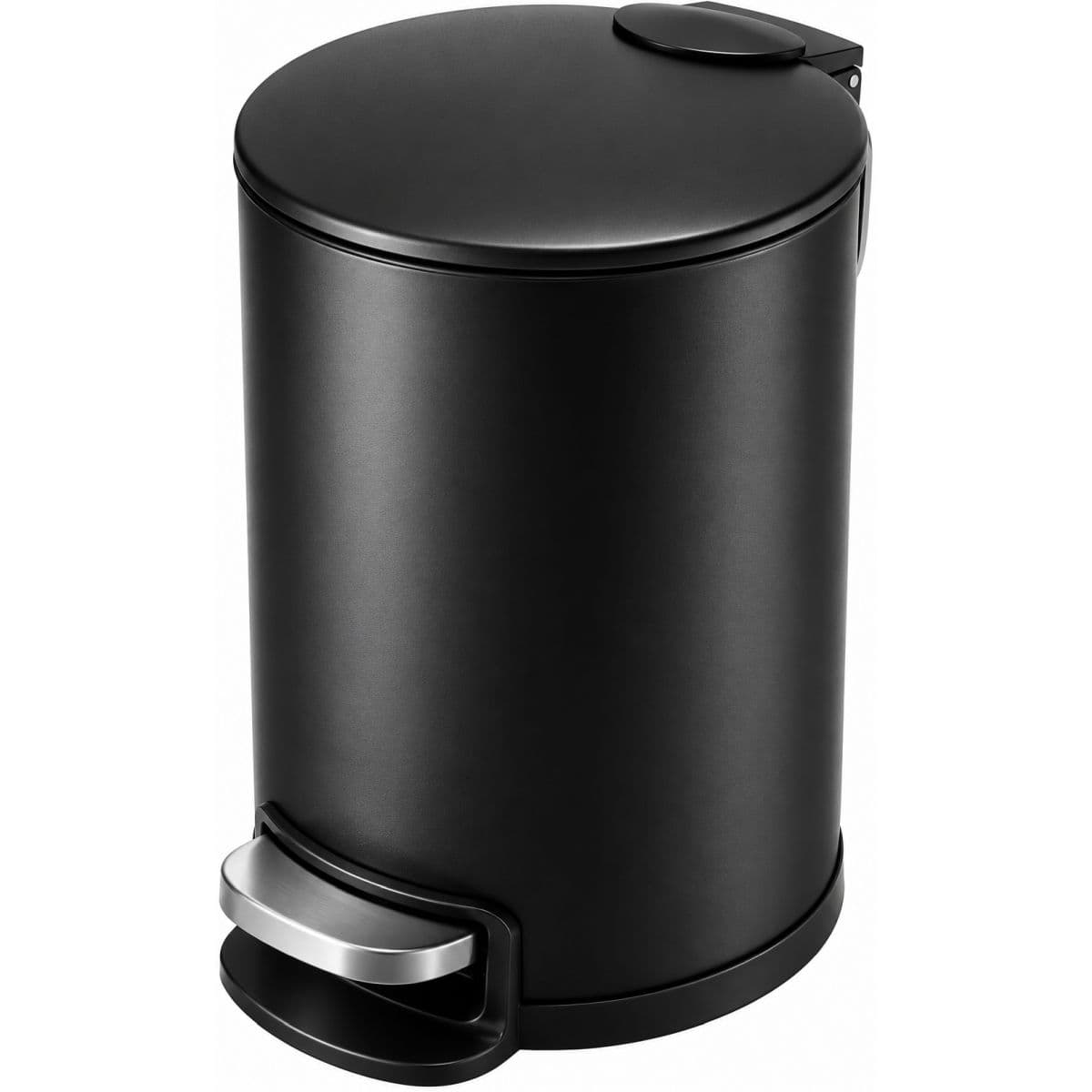 Gedotec Tretmülleimer TACTO aus Stahl schwarz, 3l