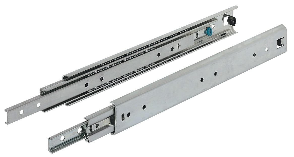 Guida a estrazione totale Accuride 5321 Portata fino al montaggio laterale in acciaio, 790 mm / 803,5 mm / 100 kg