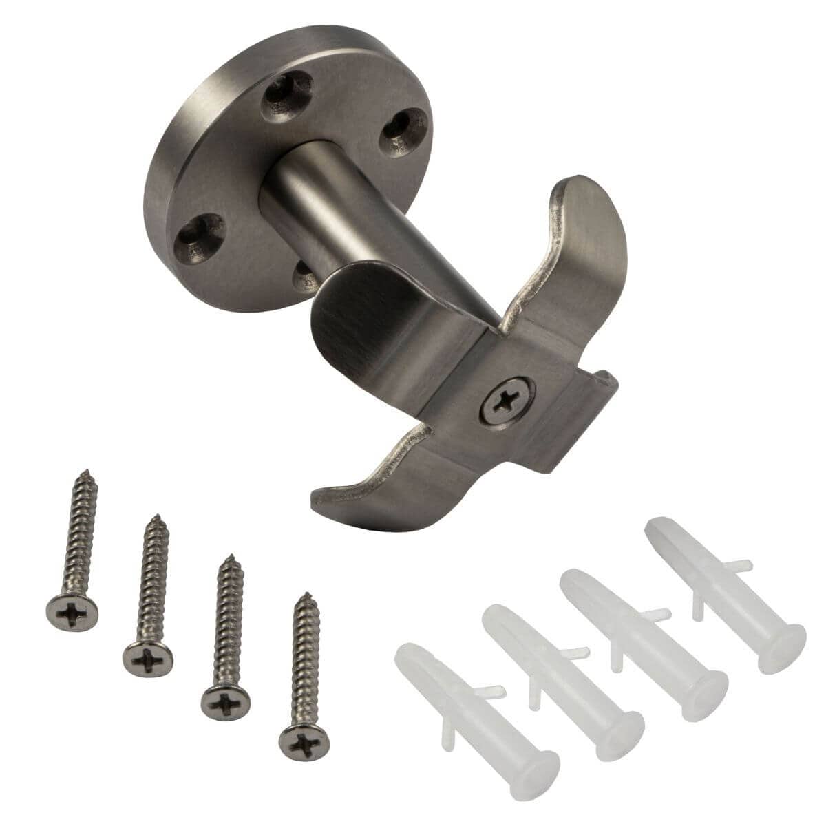 Gancio appendiabiti Gedotec MAJOR in acciaio inox opaco, girevole