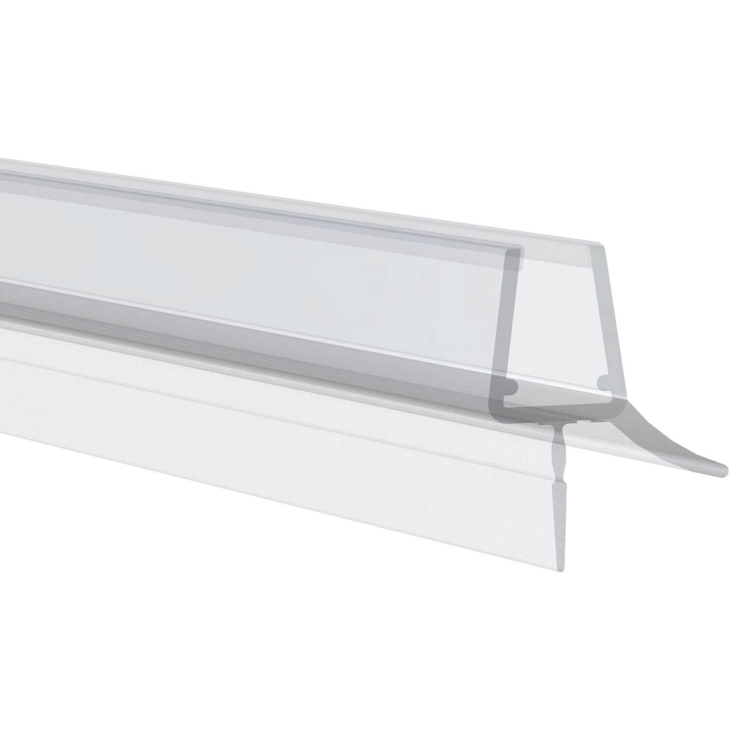 Rehau Magnetdichtung für Duschtüren mit Glasstärke 10 - 12 mm, 180° 2000 mm