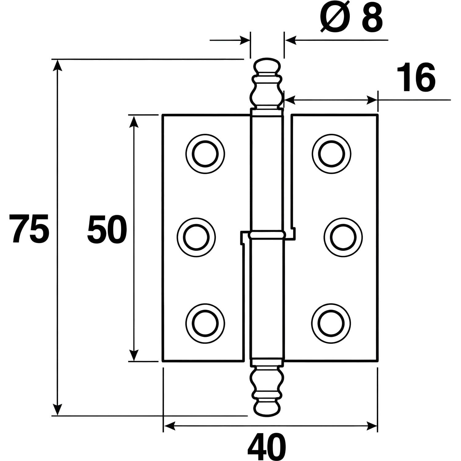 Gedotec Zierband 140 aus Messing mit Zierrolle Bronze links