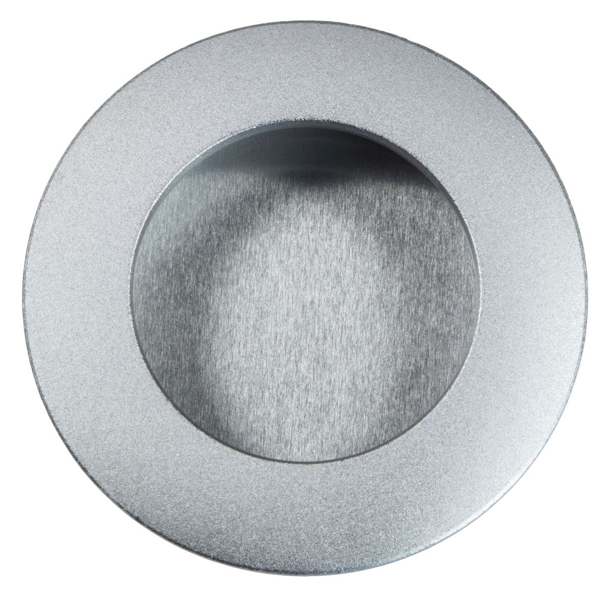 Häfele poignée coquille en aluminium ronde à coller argent, Ø 50 mm