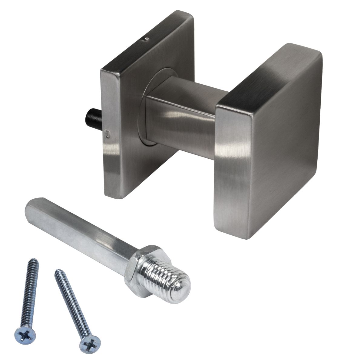 Häfele door knob LDK 213 made of stainless steel square straight 53x53 mm