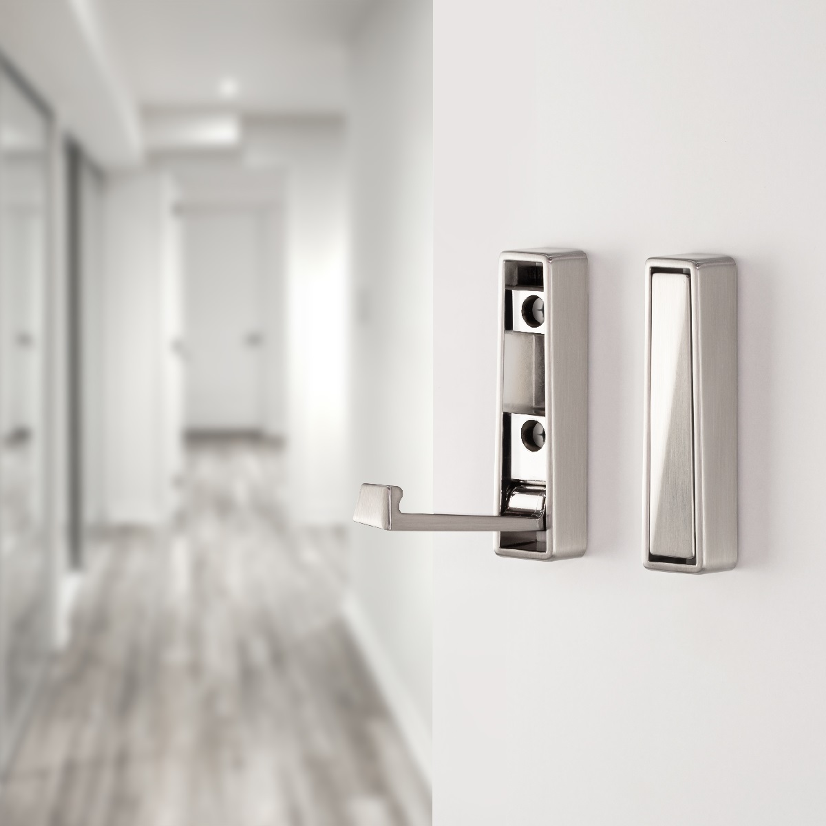 Garderobenhaken Junus Klapphaken 80 x 20 mm klappbar (Edelstahl Optik)