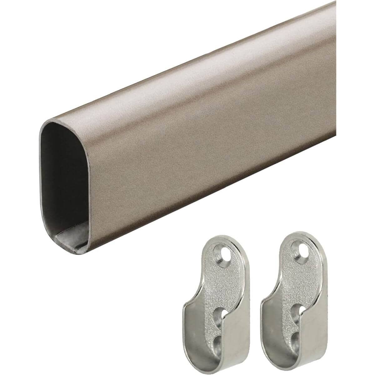 Gedotec Schrankrohr ECO aus Stahl Titangrau 30 x 15 mm