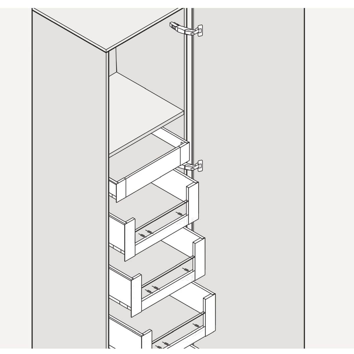 Blum Profiltürscharnier 71B7550D mit Blumotion-Dämpfung, 125° zum Schrauben
