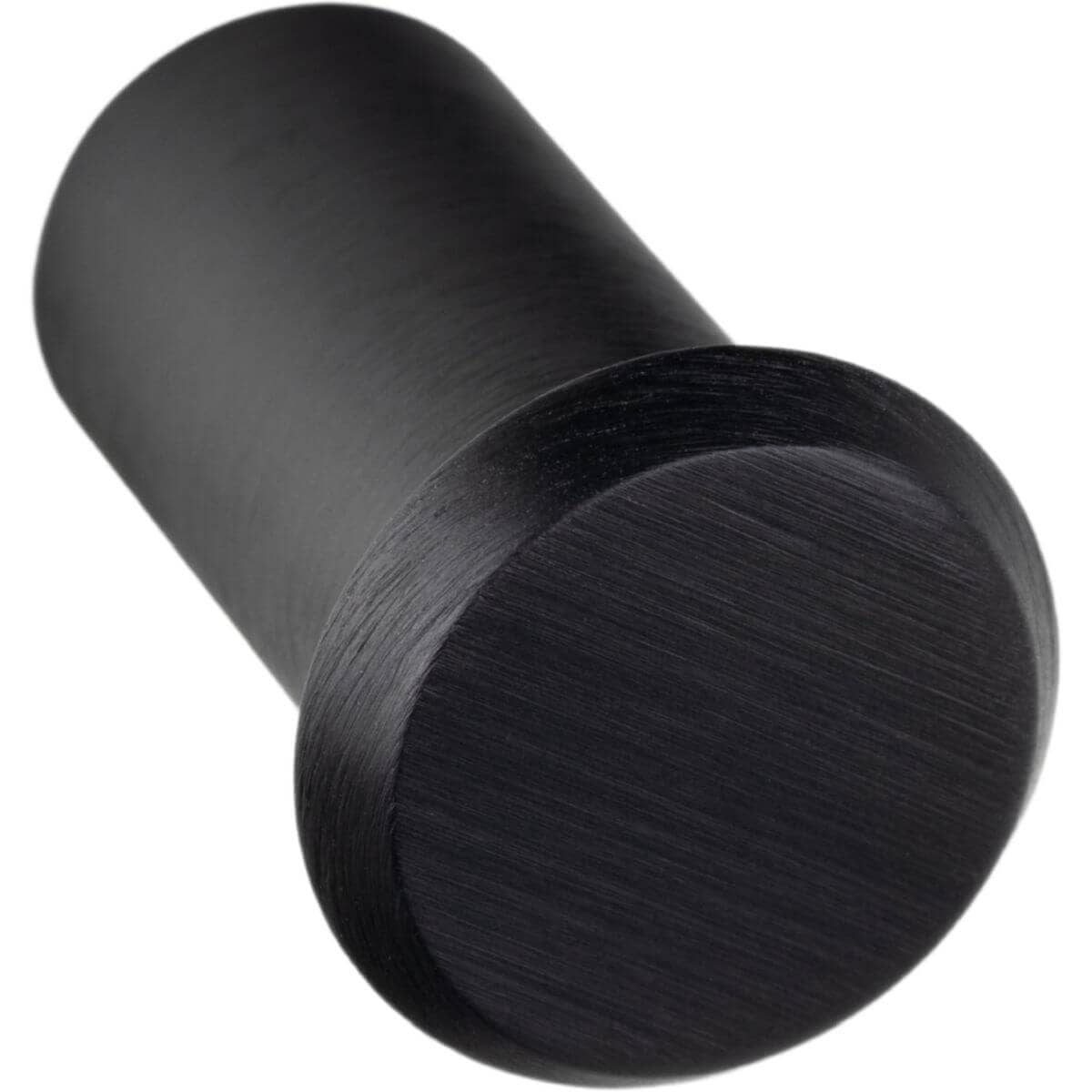 Viefe Möbelknopf FASE aus Aluminium, Ø 23 mm - Schwarz gebürstet