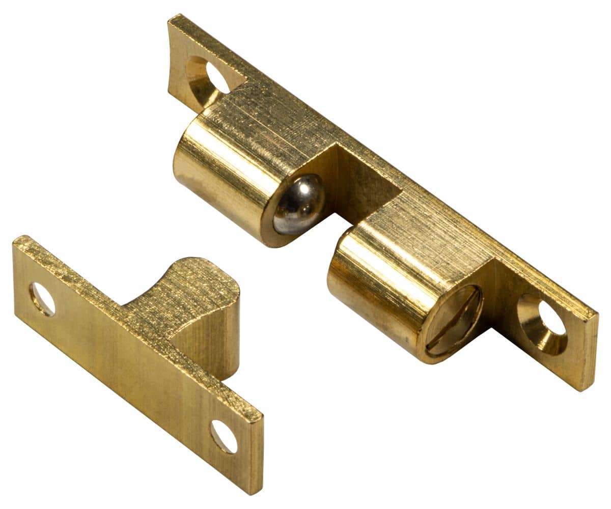 244-20-017-49 Doppel-Kugelschnapper aus Messing verstellbar blank 70 mm