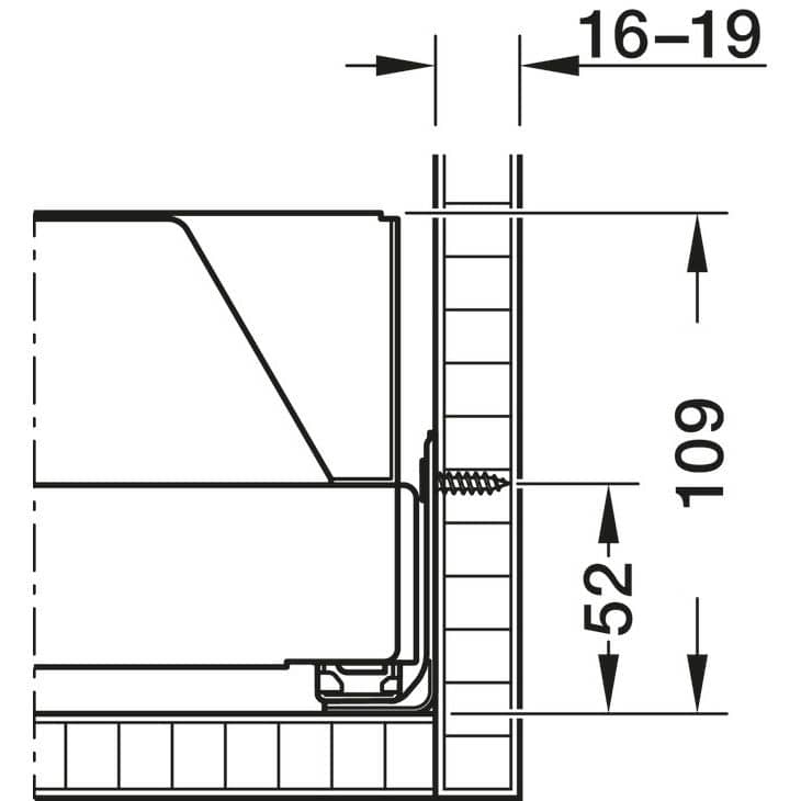 Häfele Unterschrank Innenauszug UTENSIO ST10 PLUS, Anthrazit 45 kg Korpusbreite 300 mm