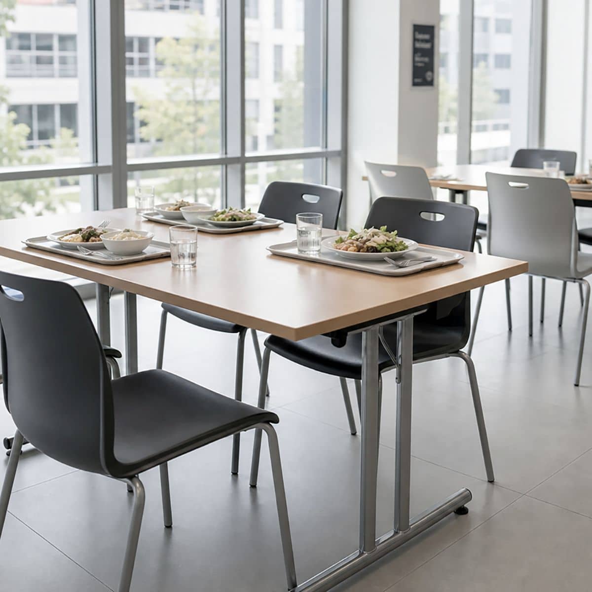 BMB Klapptisch-Gestell FOLDIX T-ECON aus Stahl, Chrom poliert