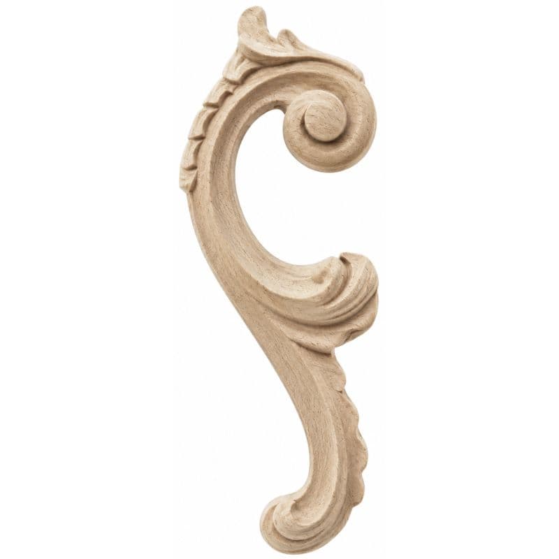 Gedotec Ornamente aus Holzpaste, Modell 860 links Maße: 92 x 35 mm