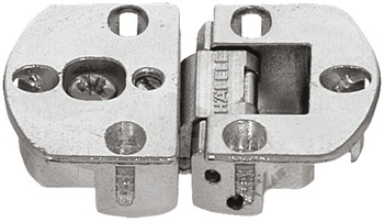 Häfele Klappenscharnier H3961 Ø 35 mm 90° 3D-verstellbar für Holzklappen vernickelt