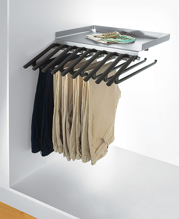 Häfele steel trouser rack for cabinet installation