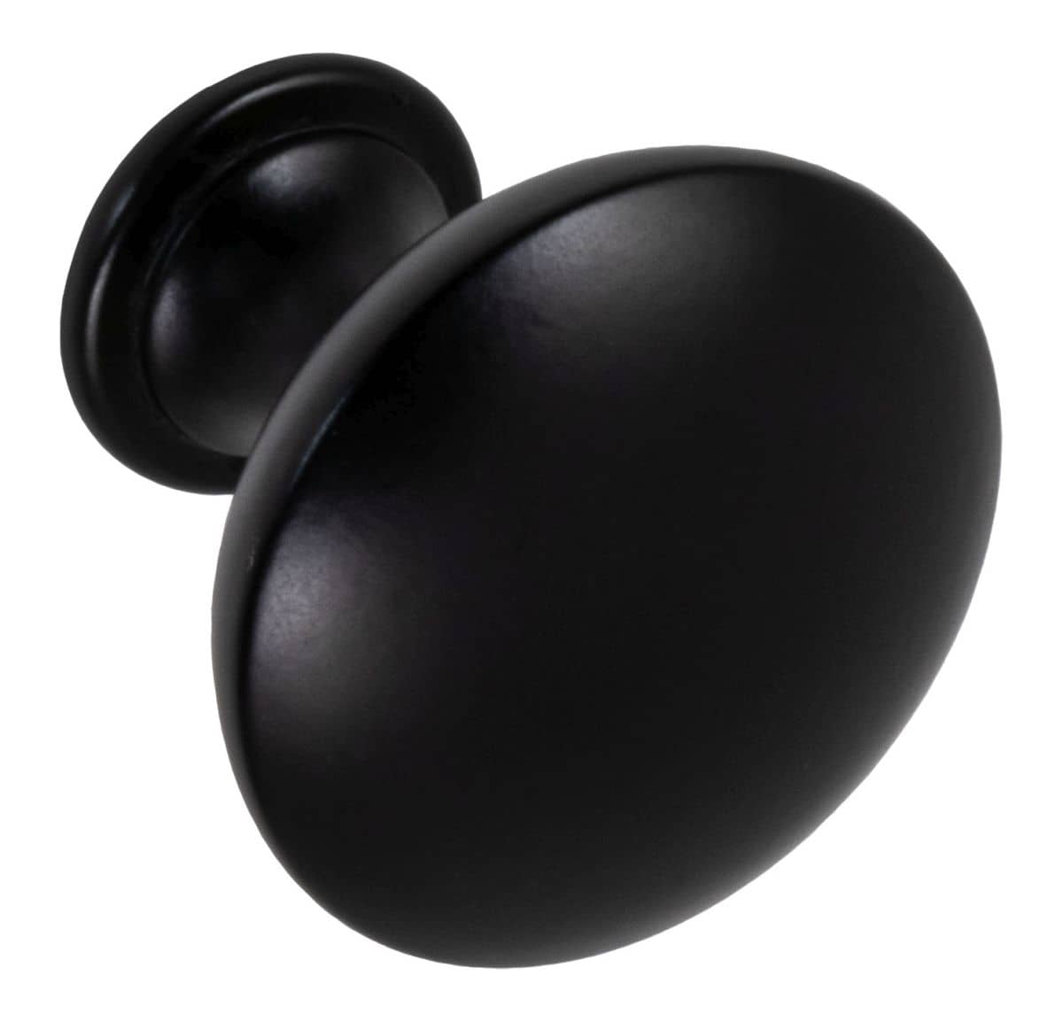 Häfele Möbelknopf FERRY aus Metall rund Ø 30 mm, Schwarz matt