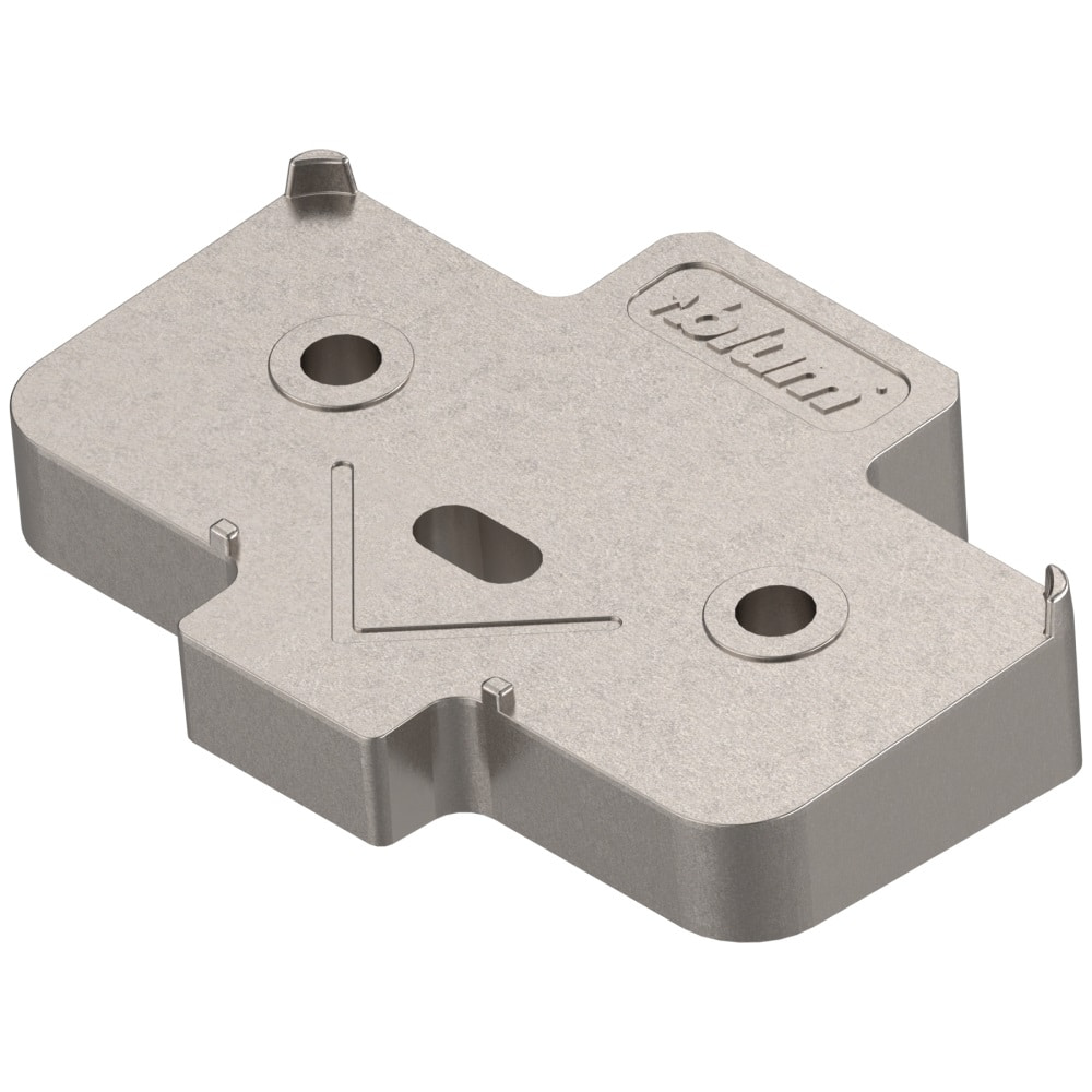 Winkelkeil für Scharniere h 6 mm kreuzform +5° Schraubversion vernickelt - Blum
