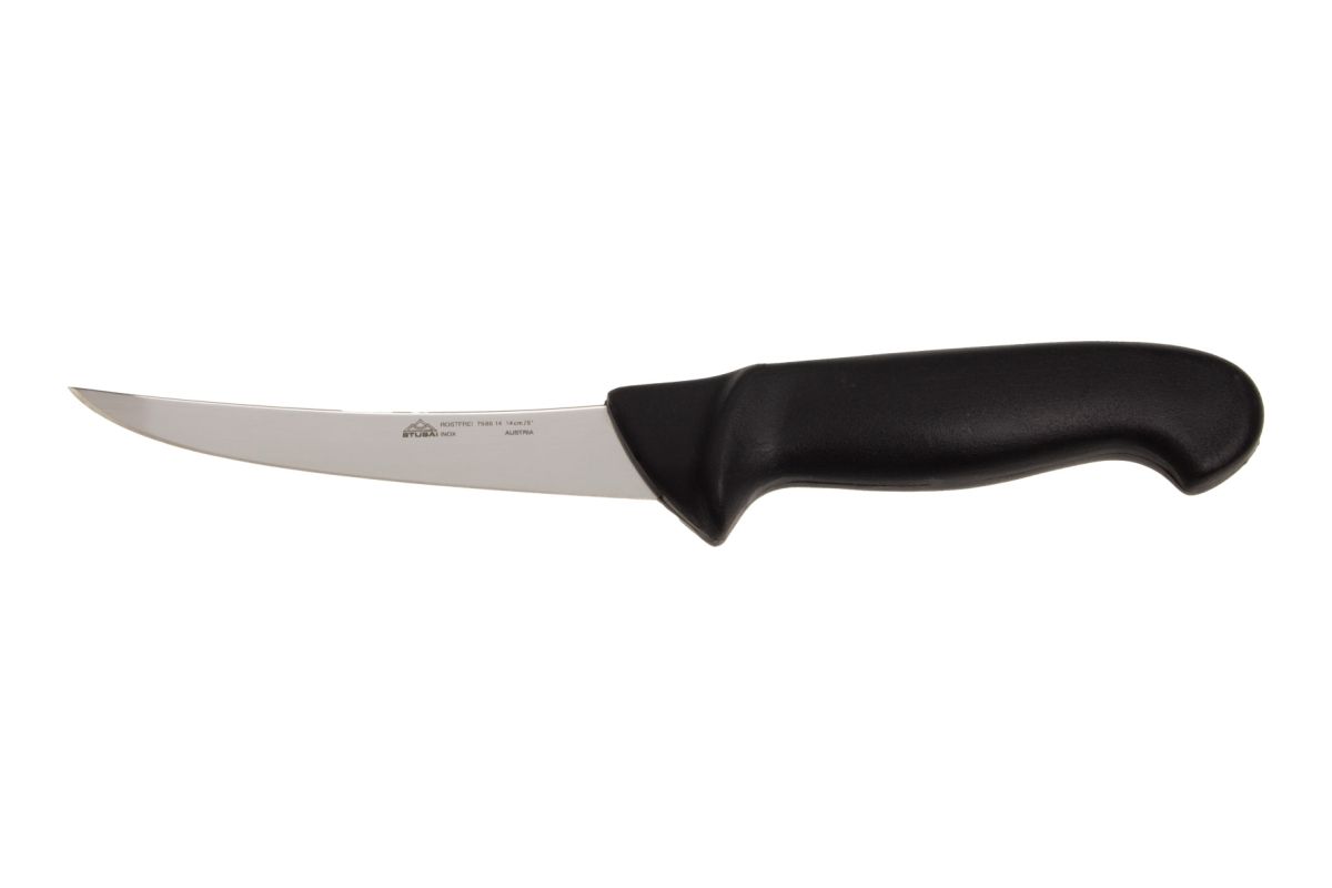 Stubai boning knife curved, made of chrome-molybdenum stainless steel, specially hardened, 140 mm