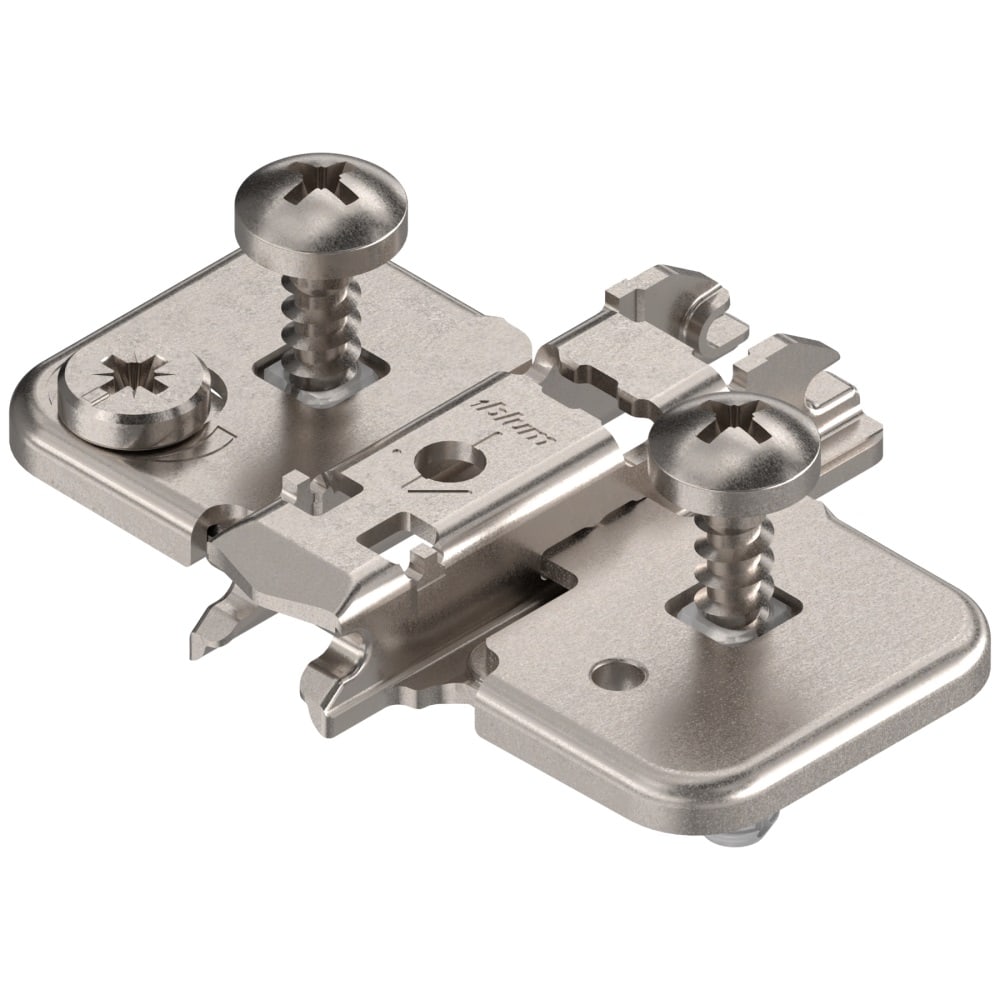 Blum Clip Top Kreuzmontageplatte Mit Schrauben Und Spreizdübeln, 0 Mm