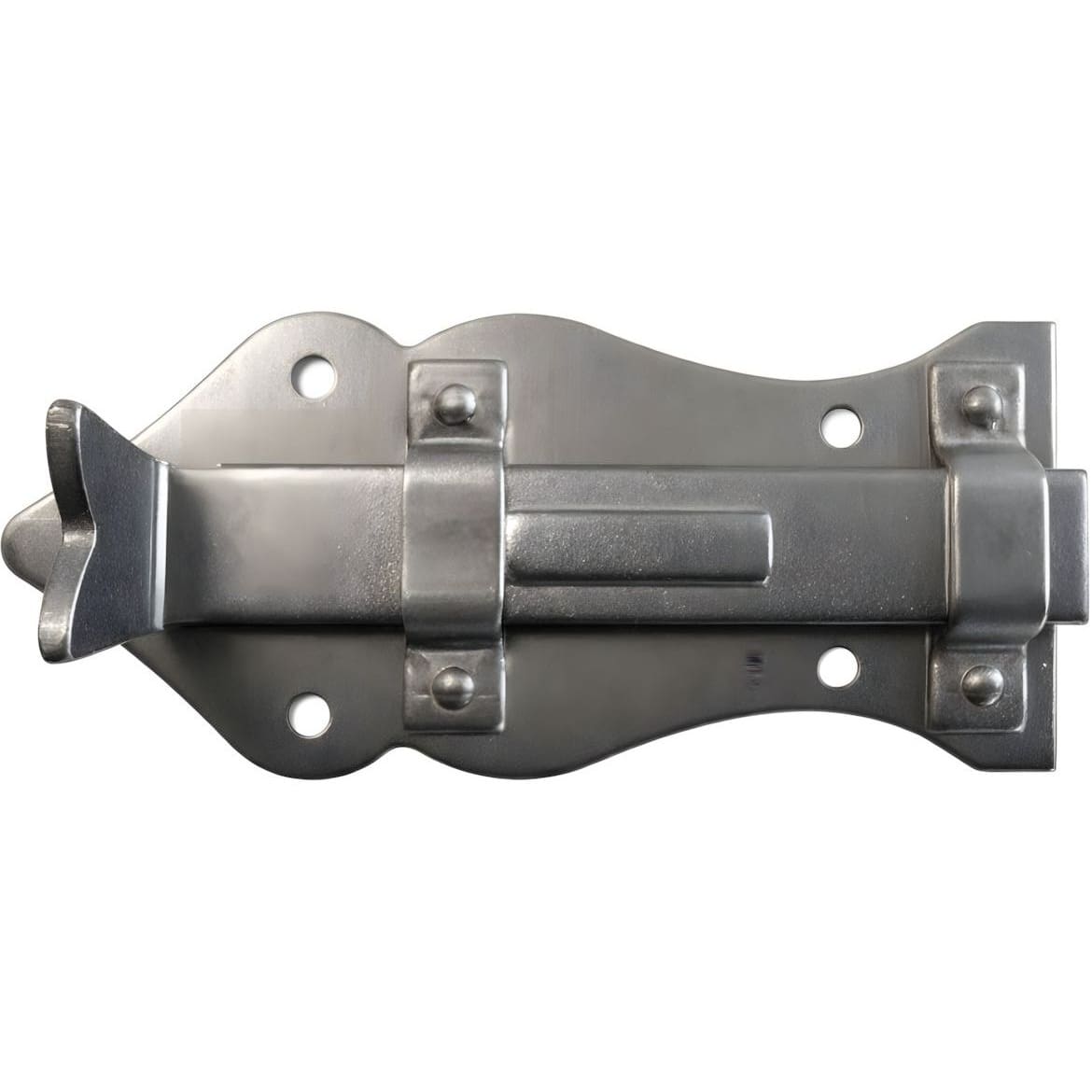 Gedotec Schubriegel BERTHOLD aus Stahl, 80 mm Eisen antik