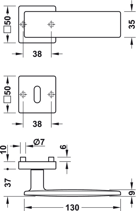 Skizze Türdrücker LDH 3225