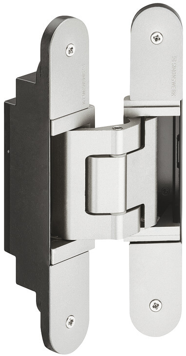 Cerniera per porte a scomparsa Simonswerk - TECTUS TE 540 3D A8 per porte non ribassate, design acciaio inox