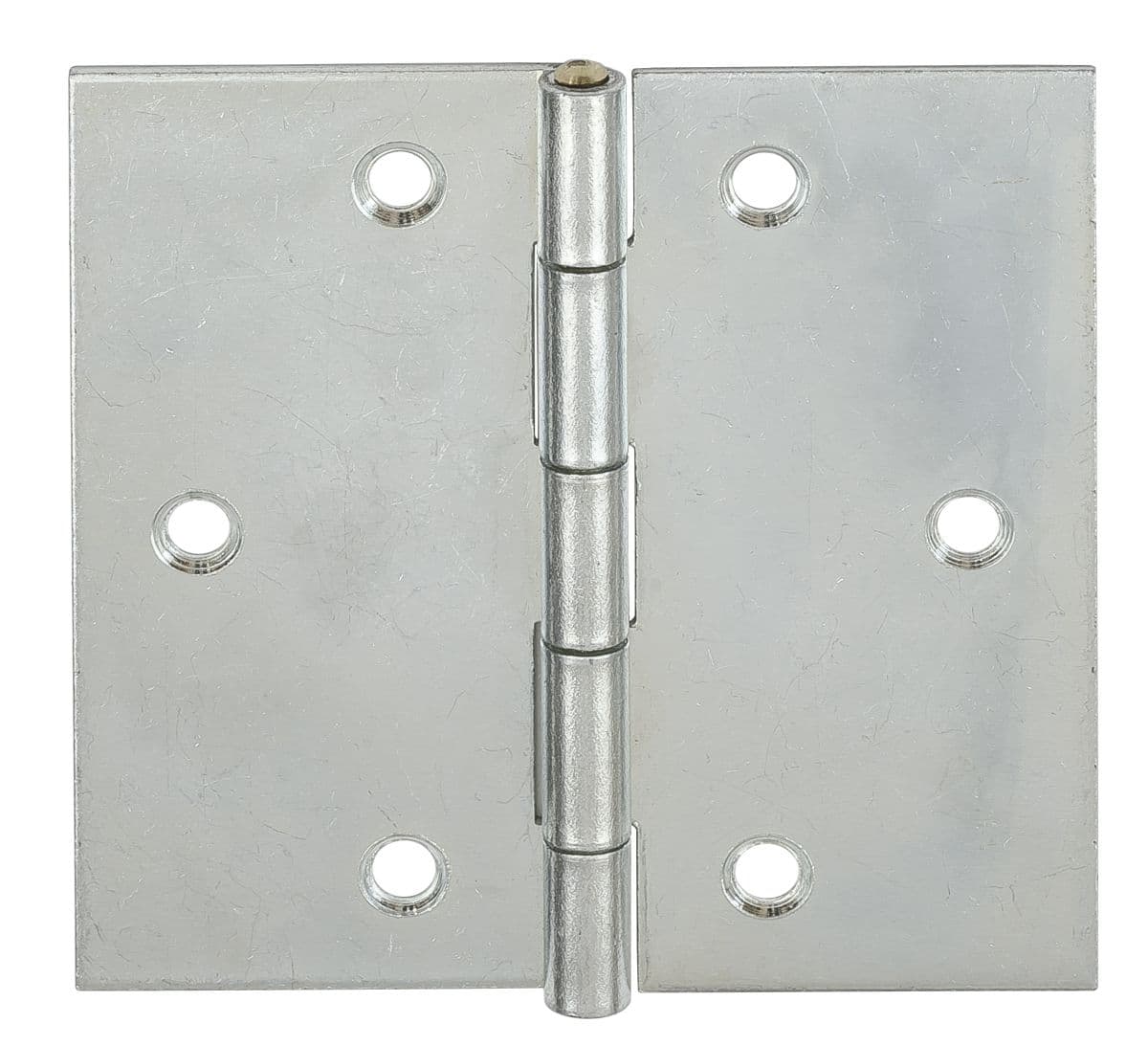 Vormann Scharnier aus Stahl mit Messingstift quadratisch, 30 x 30 mm
