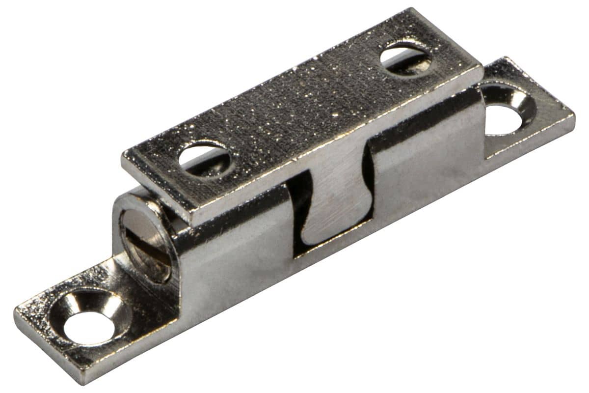 Doppel-Kugelschnapper aus Messing verstellbar verchromt poliert 49 mm