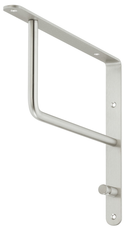 Häfele Wardrobe Console H3852 Brushed Stainless Steel Wall Mount Coat Hanger