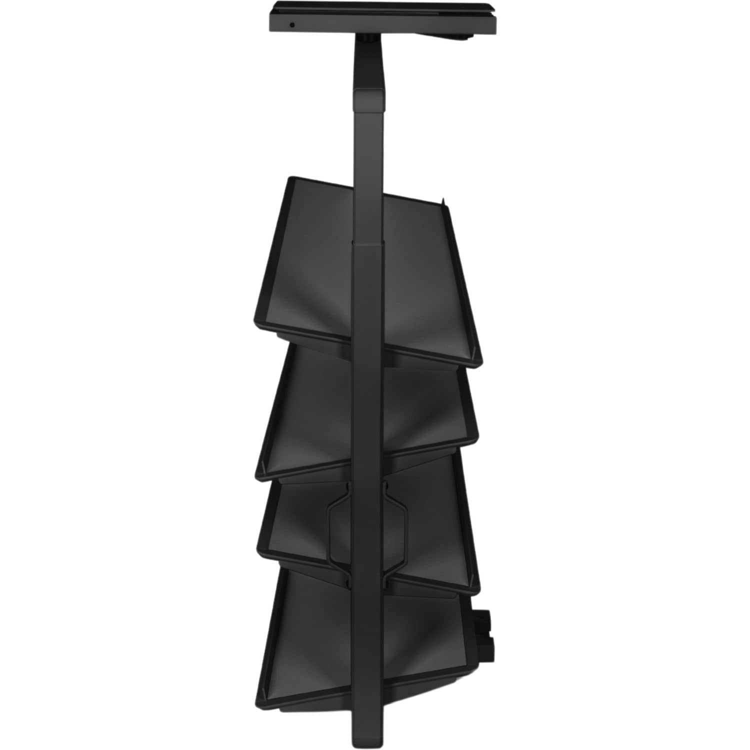 Gedotec Schuhschrankauszug aus Stahl 180° drehbar, Höhe 770 - 920 mm Schwarz