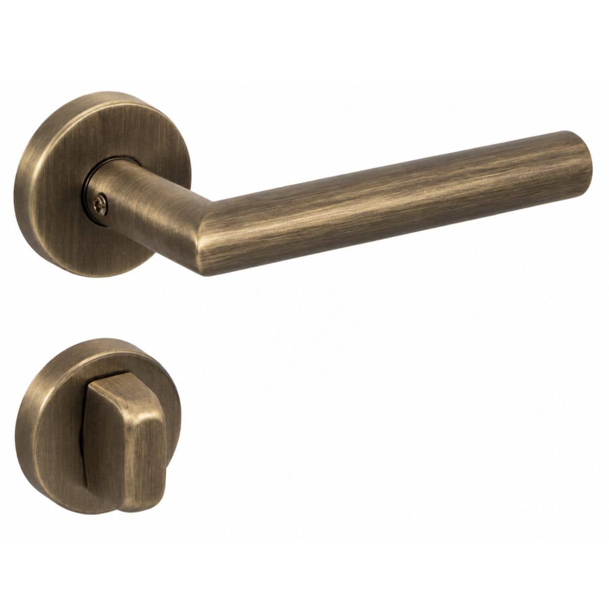 Fimet CHAPO 102-236 dørgrebssæt i rustfrit stål, WC - badeværelse - børstet bronze