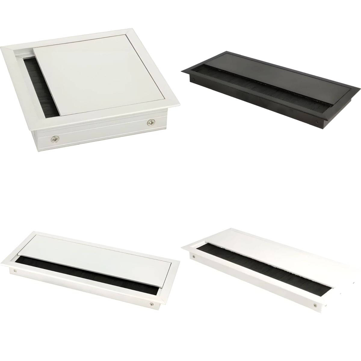 Siso kabeldoorvoer FORRO van aluminium, hoekig