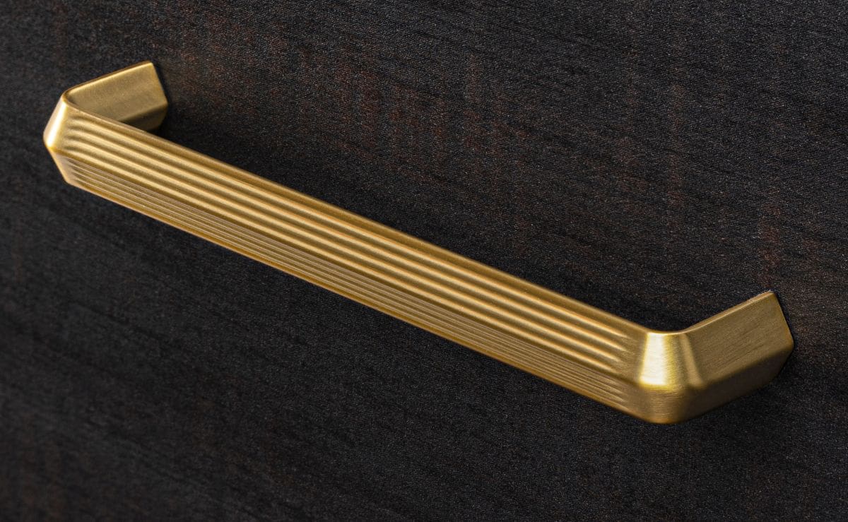 Maniglia per mobili Viefe LINES in metallo, spazzolato oro - 320 mm