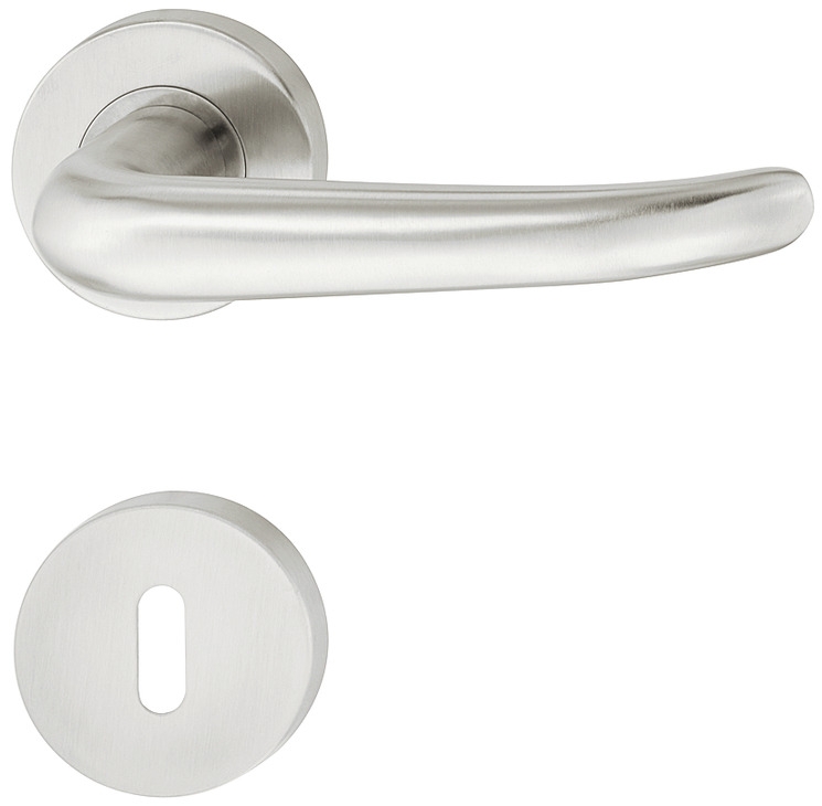 Häfele door handle set LDH 2176 stainless steel matte