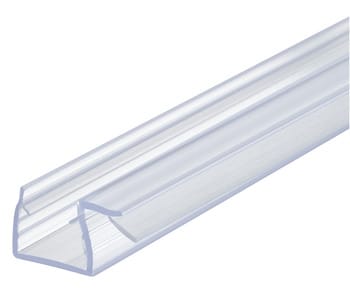 Aquasys Glastür Duschdichtung 10-12 mm Glas-Glas 90° Kunststoff, 500 mm