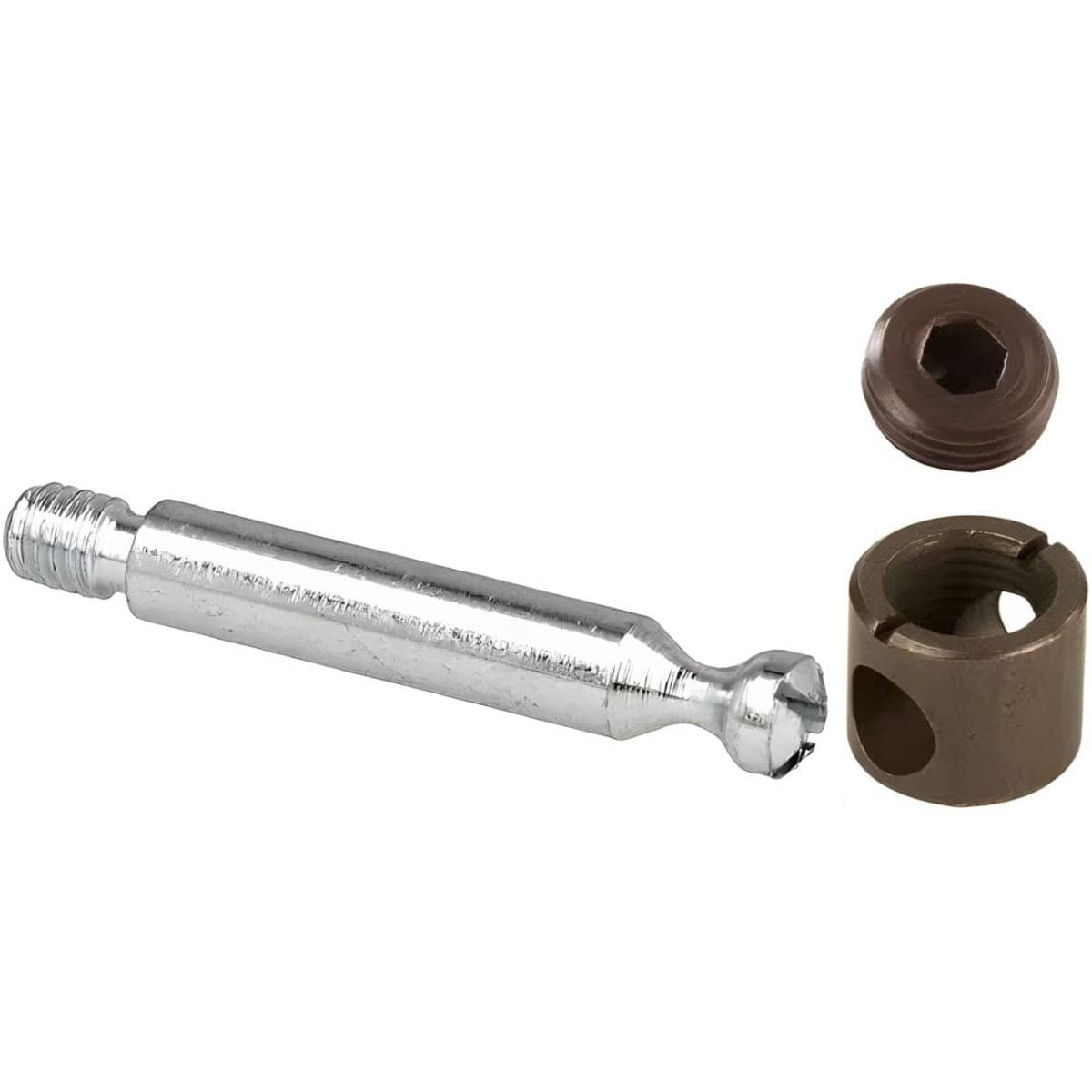 Siso Korpusverbinder F/KD System S, Ø 15 Bronze antik inkl. Gewindebolzen 34 mm