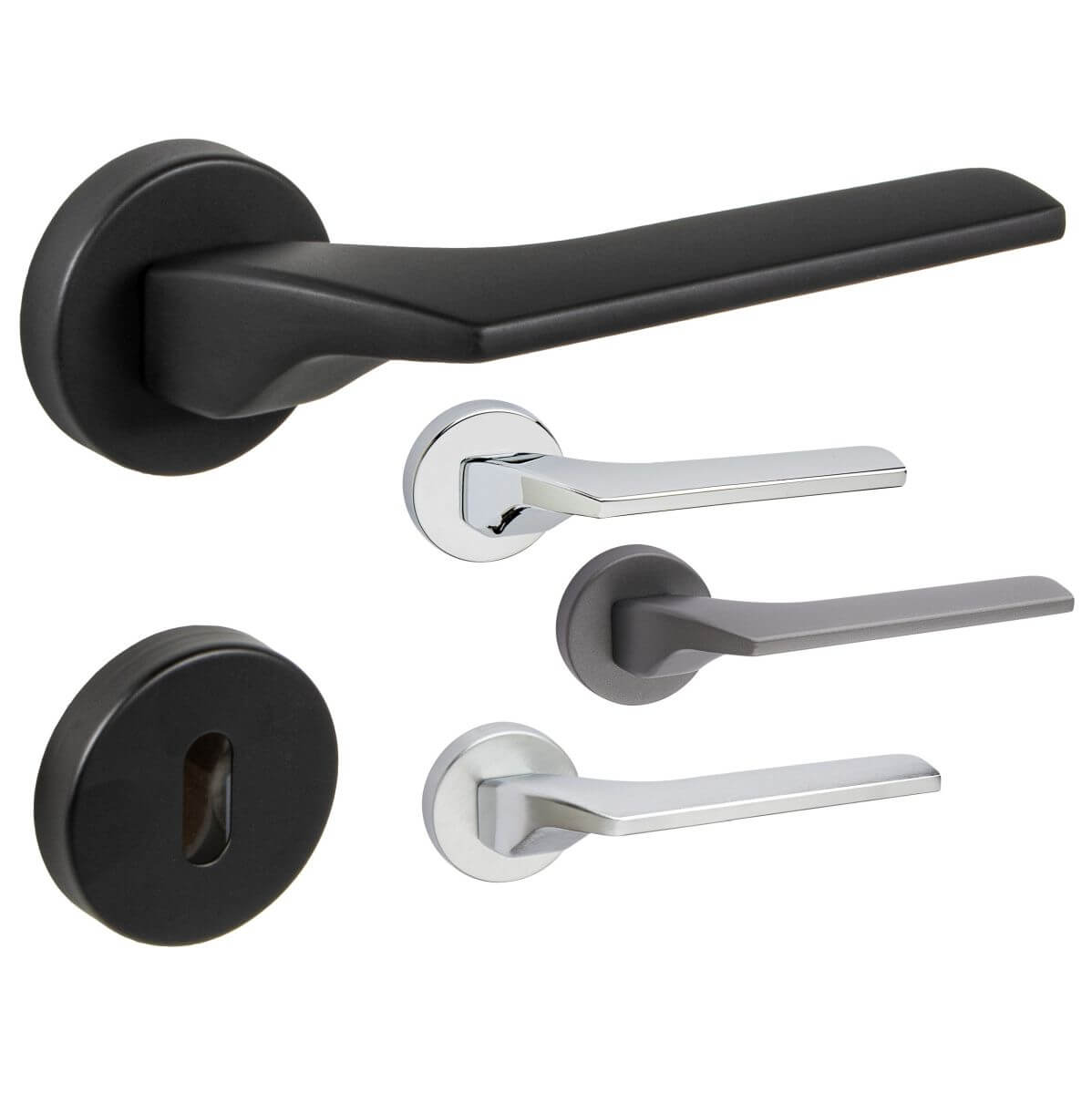 Fimet lever handle set CORSA 1354-232 in stainless steel