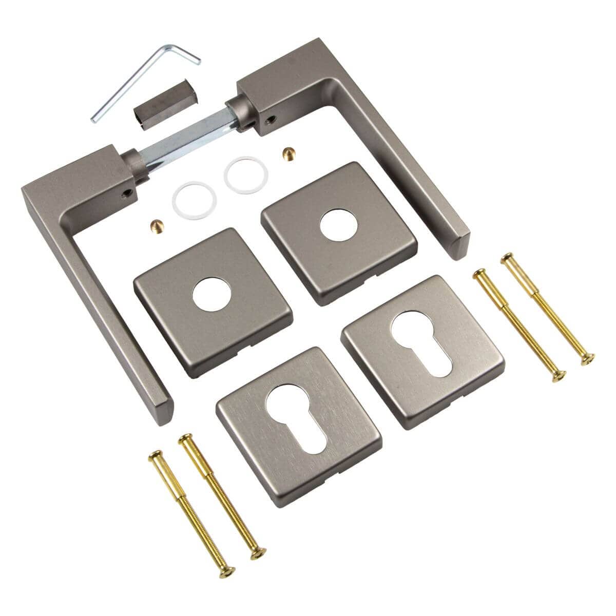 Fimet PUSH handle set 1317-211 made of aluminium, PZ - profile cylinder ...