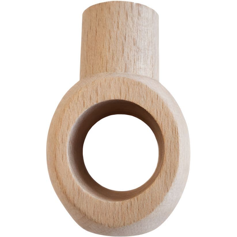 Gedotec Schrankrohr-Mittelträger aus Holz für Ø 28 mm Holzstange