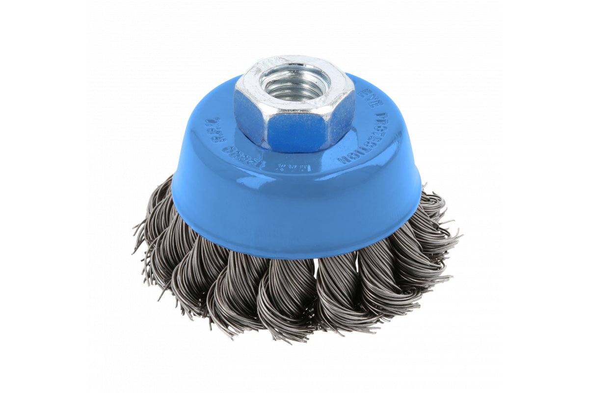 Högert brosse métallique à disque avec filetage M14, 0,5 mm fil d'acier, Ø 65 mm