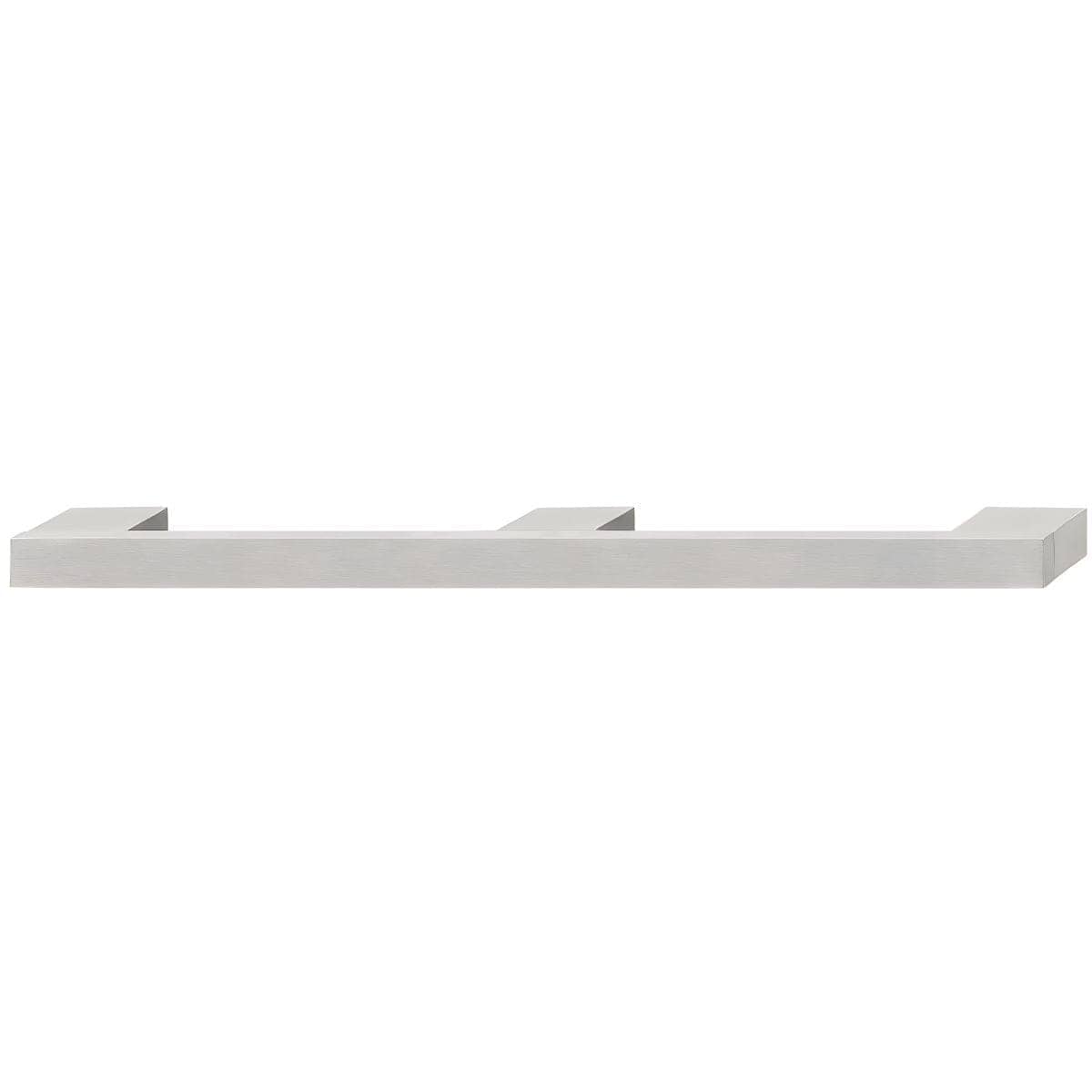 Häfele Möbelgriff H1092 Sockelgriff kantig Edelstahl matt gebürstet, 885x35mm (3 Sockel)