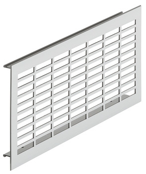 Rejilla de ventilación Häfele H3619 angular aluminio con barra arpón ranurada