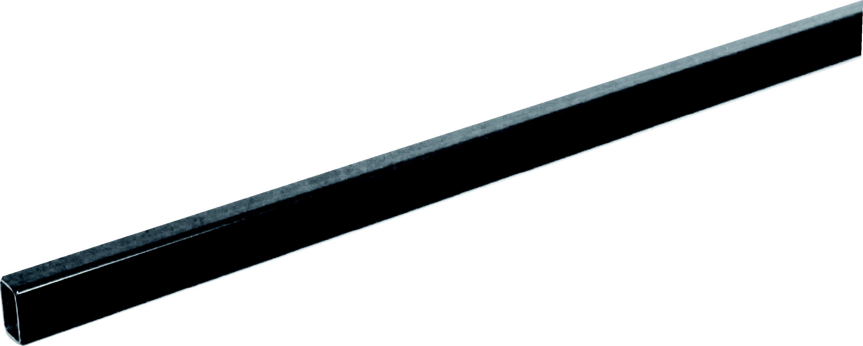 Häfele tubo de mueble angular 25x15 mm negro cepillado longitud 1300 mm