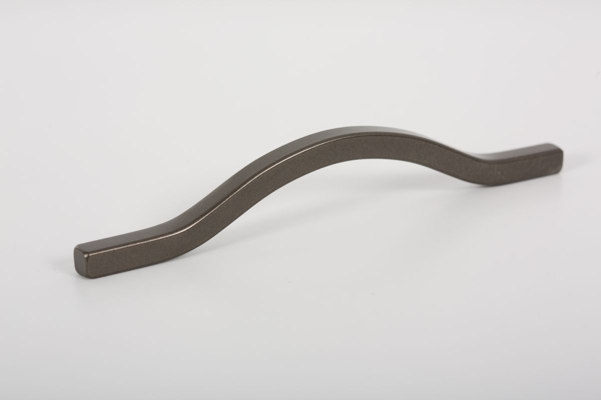 aluminium BRAVE furniture handle, 128 mm - metallic grey