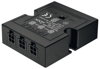 Caja multiinterruptor Häfele Loox con conexión transversal negro