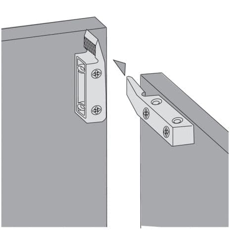 Hettich Verbindungsbeschlag MULTICLIP 46080 schwarz