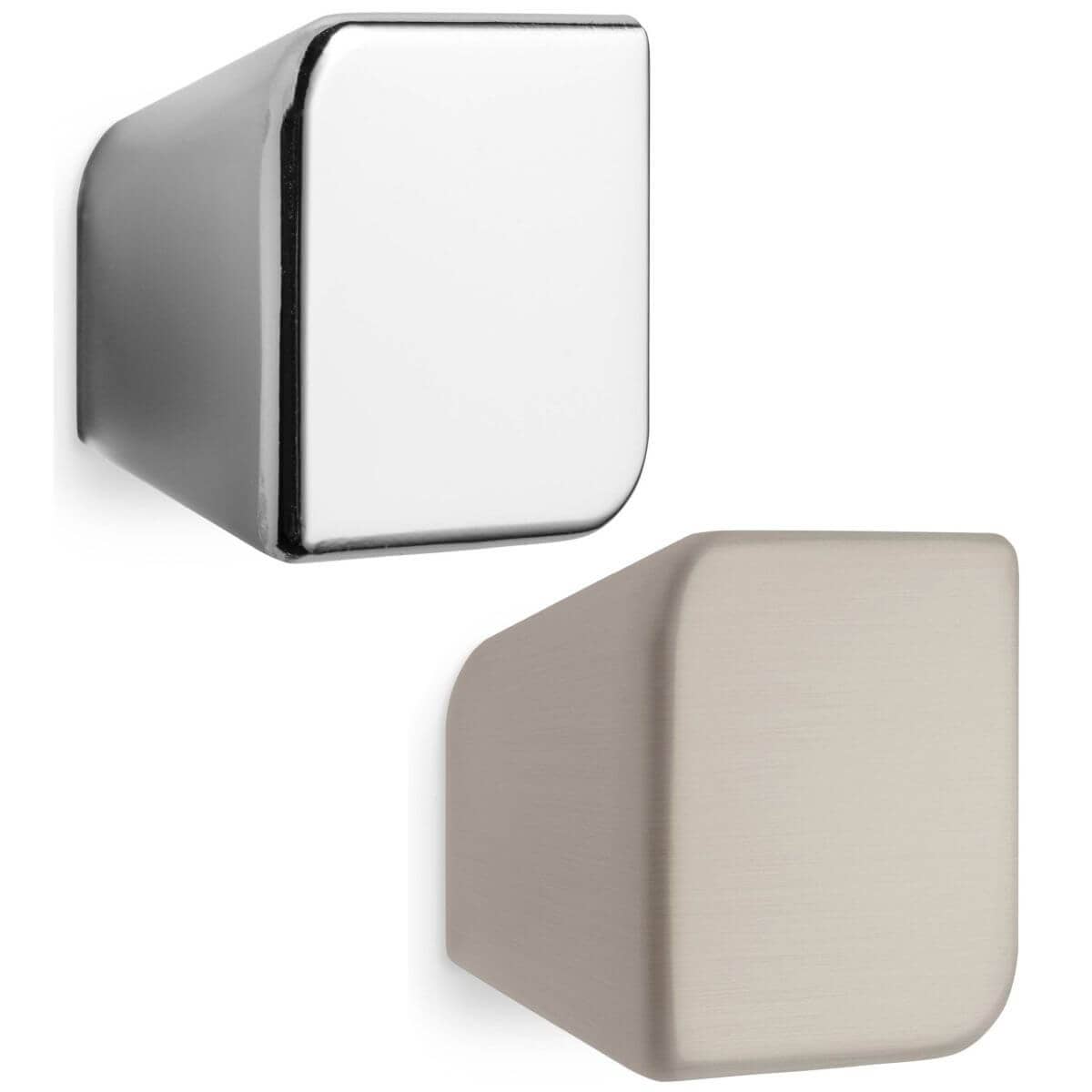 Mital Möbelknopf ANNE aus Metall, 30 x 30 mm, Chrom poliert