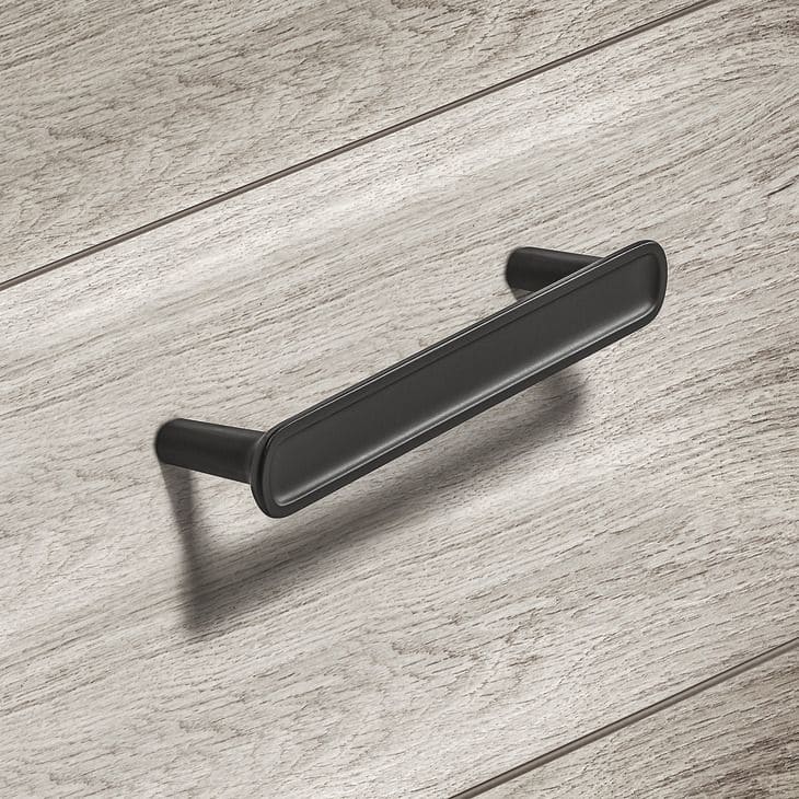 Häfele Möbelgriff H2320 aus Metall, Schwarz matt BA 96 mm