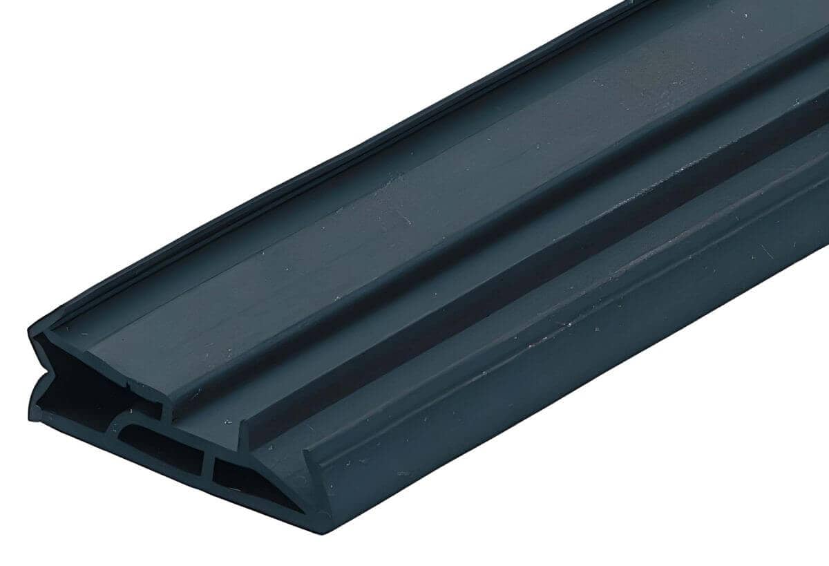 Deventer Haustürdichtung DS 112 Falzbreite 12 mm Türdichtung für Haustüren, Schwarz - 6 Meter