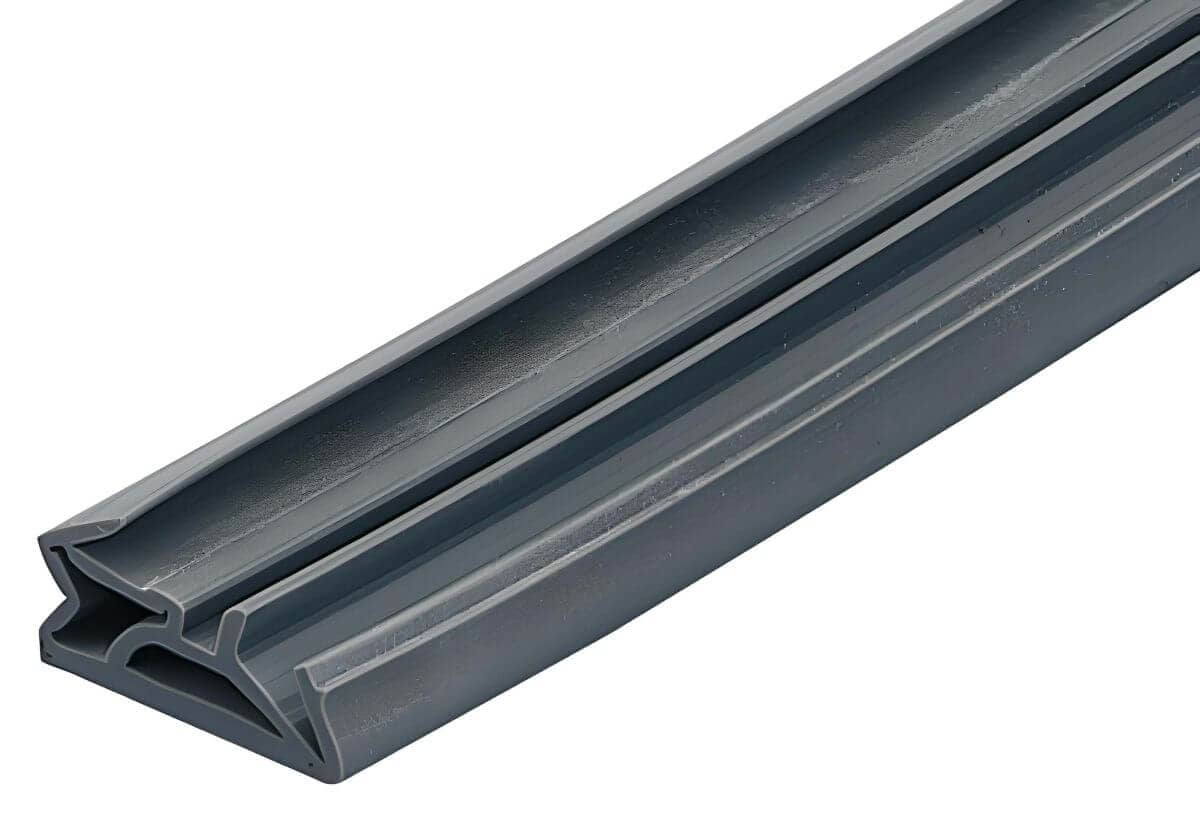 Deventer Haustürdichtung DS 185 Falzbreite 18 mm Türdichtung für Haustüren, Zinkgrau - 6 Meter