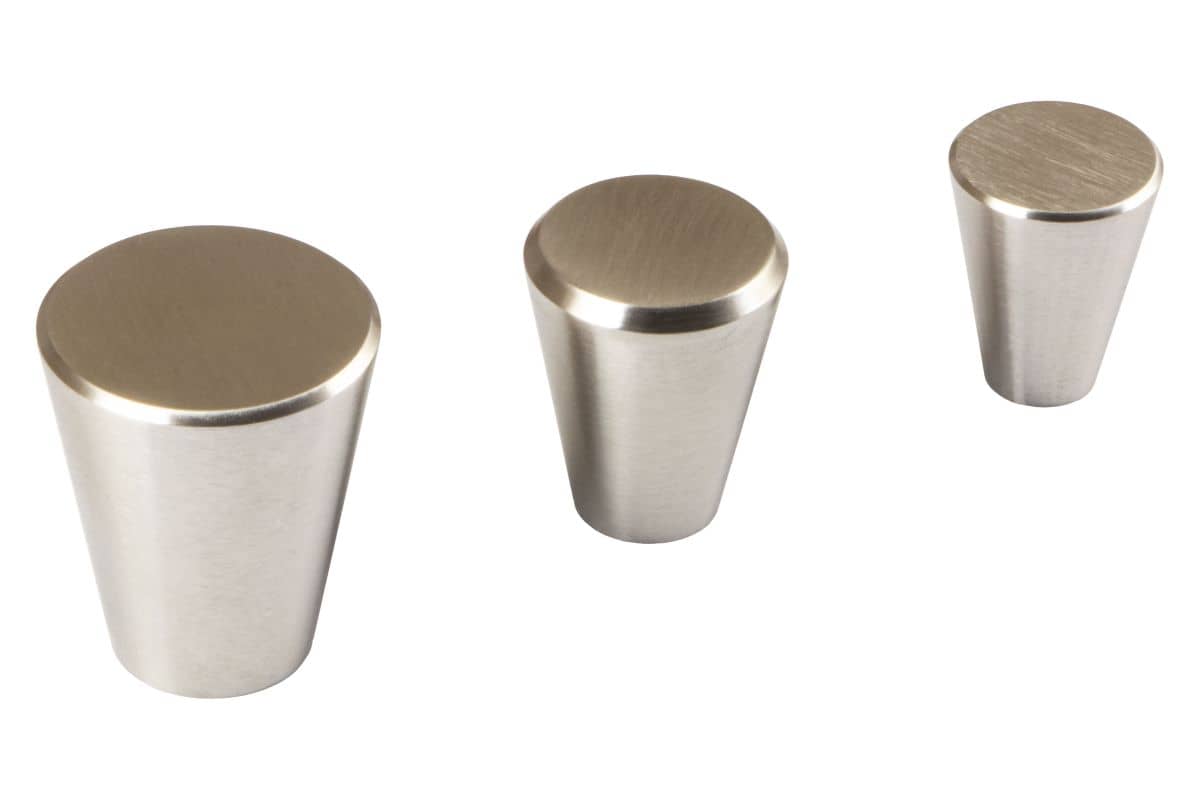 Gedotec Möbelknopf SIRI Edelstahl massiv, Höhe 25 mm - Ø 20 mm